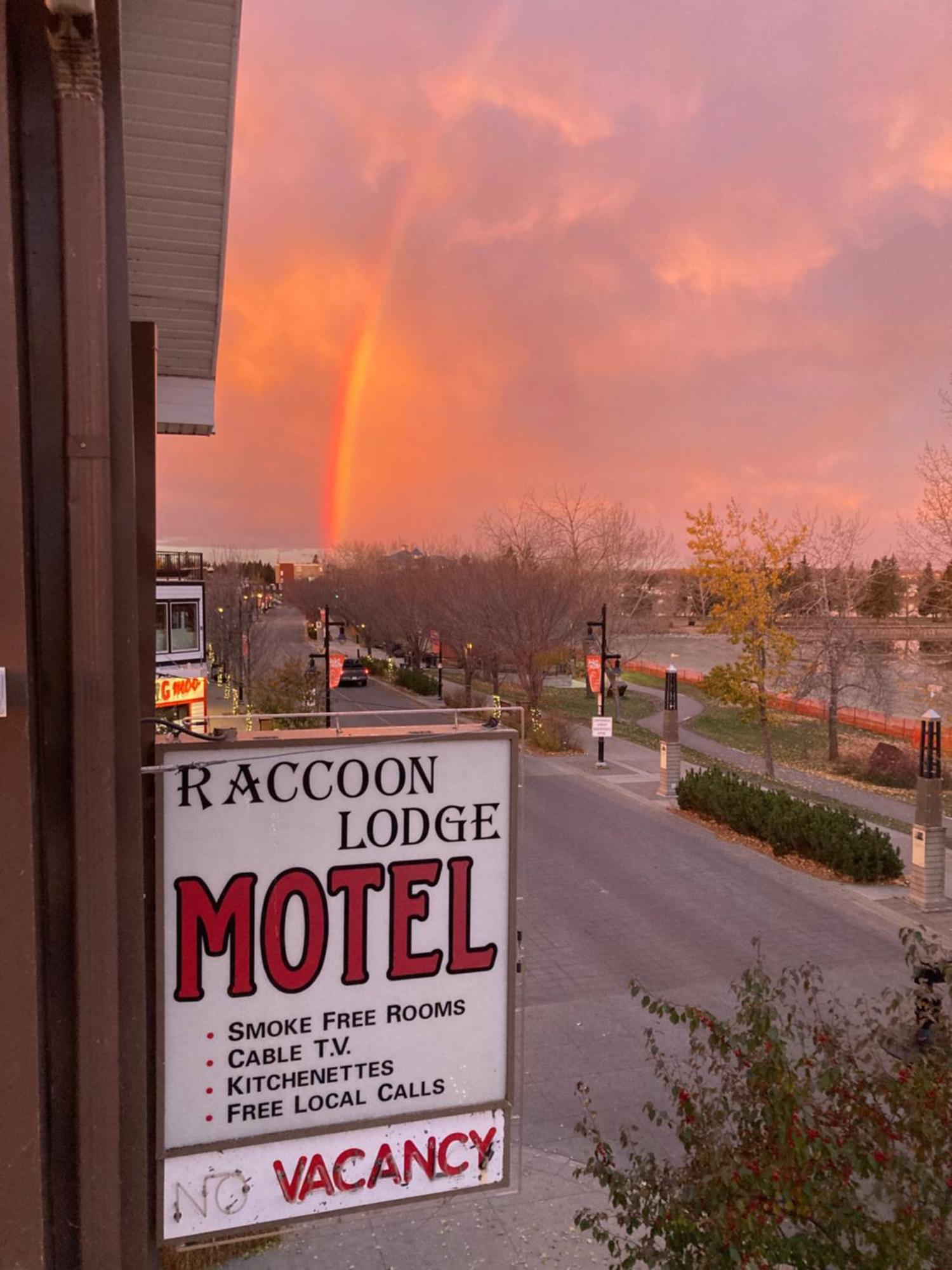 Raccoon Lodge Motel Sylvan Lake Buitenkant foto